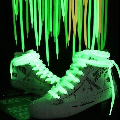 Svítící tkaničky - zelené