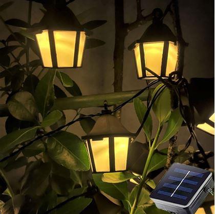 Obrázek z Solární LED řetěz - lucerny