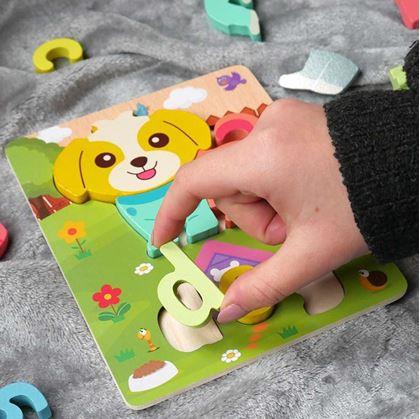 Obrázek z Anglické puzzle pro nejmenší -  pejsek