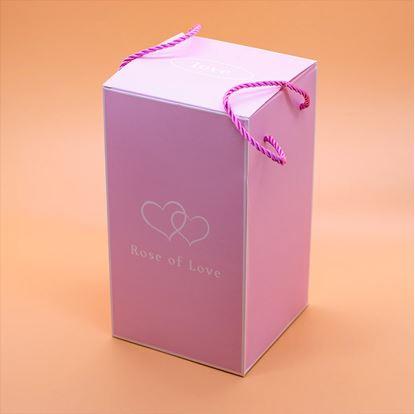 Obrázek Svítící věčná růže ve skleněné váze v dárkovém balení