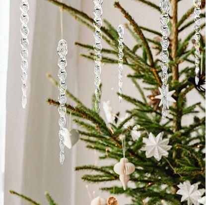 Obrázek Vánoční ozdoby rampouchy 12 ks